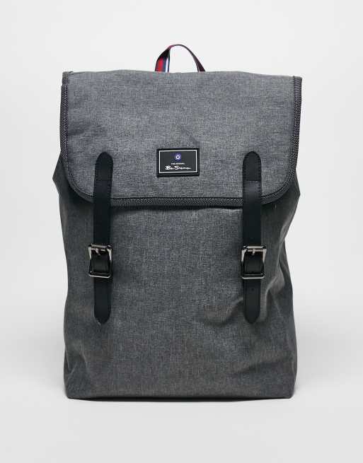 Ben Sherman - Rugzak met dubbele gespsluiting in grijs
