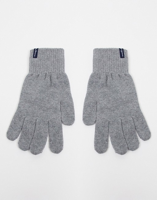 Ben Sherman santos gloves in grey