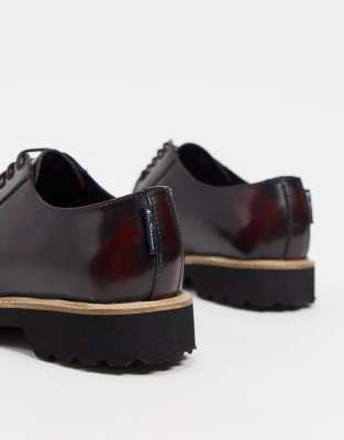 scarpe stringate bordeaux
