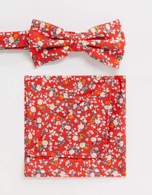 Ben Sherman - Set farfallino e fazzoletto da taschino