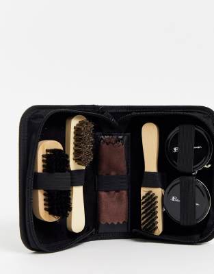 Ben Sherman shoe shine set-Black