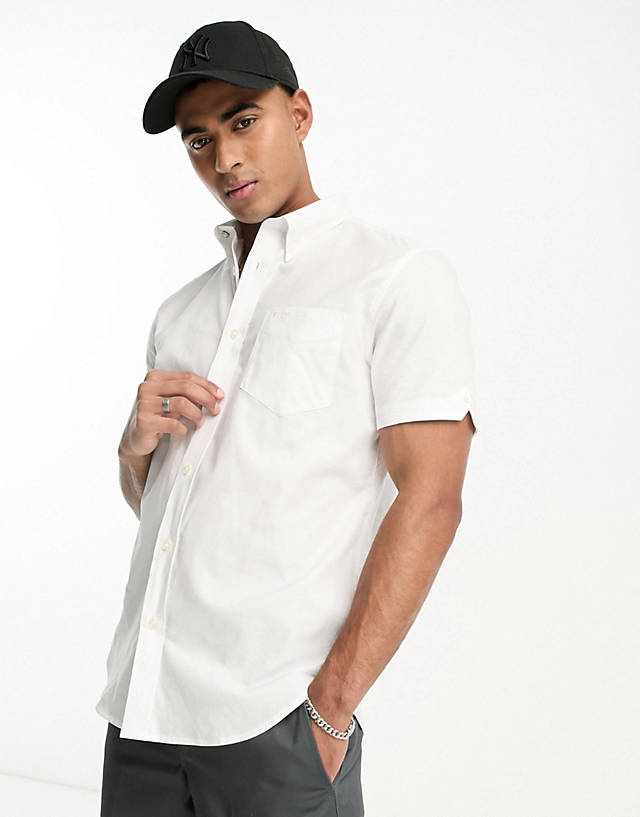 Ben Sherman - short sleeve oxford shirt in white