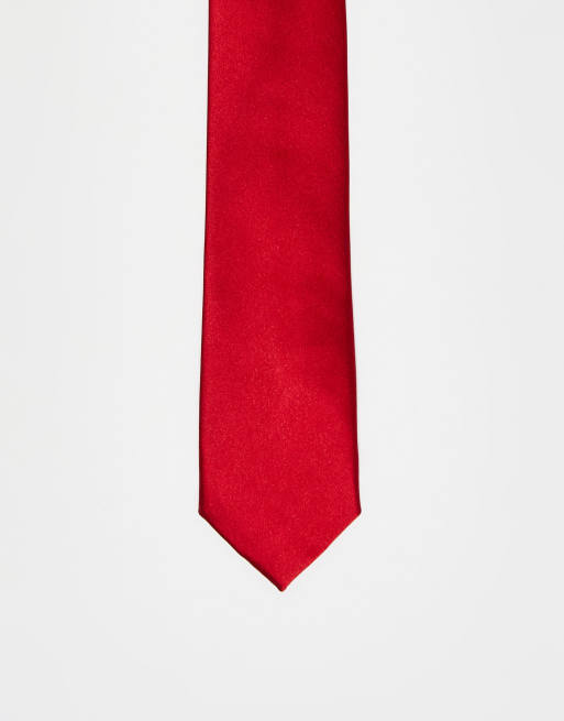 Ben Sherman - Skinny stropdas in rood