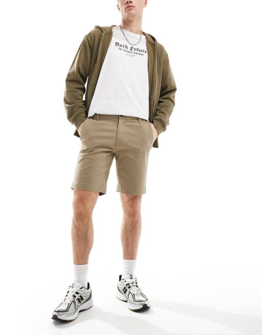 Ben Sherman - Slim-fit chinoshort met stretch in gebroken wit, 4 van 5