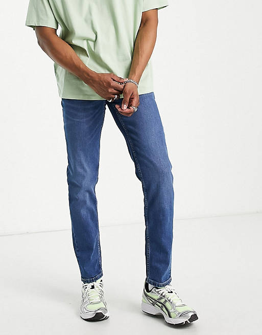 Ben Sherman - Slim fit jeans in middenblauw