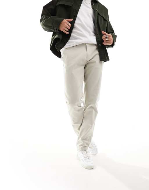 Ben Sherman slim fit stretch chino pants in beige