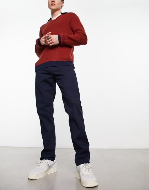 Ben Sherman slim fit stretch chino pants in navy