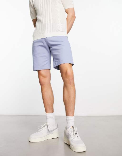 Ben Sherman slim fit stretch chino short light blue