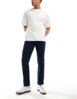 Ben Sherman Ben Sherman slim fit stretch chino trouser in navy