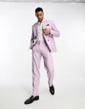 [Ben Sherman] Ben Sherman slim fit suit pants in lilac-Purple W36L32 LILAC