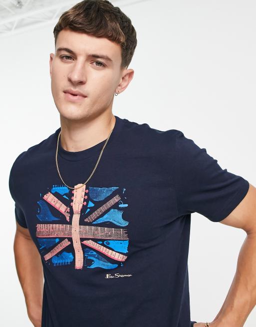 Ben Sherman smashed guitar union jack t-shirt