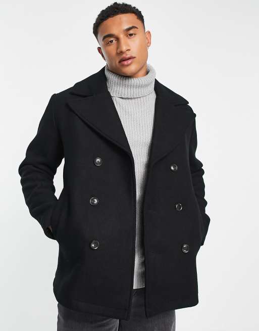 Ben Sherman - Sort peacoat