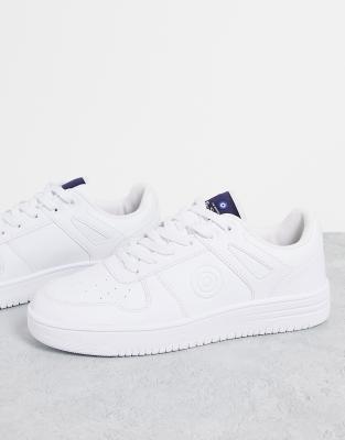 Ben Sherman sporty lace up trainer in white - ASOS Price Checker