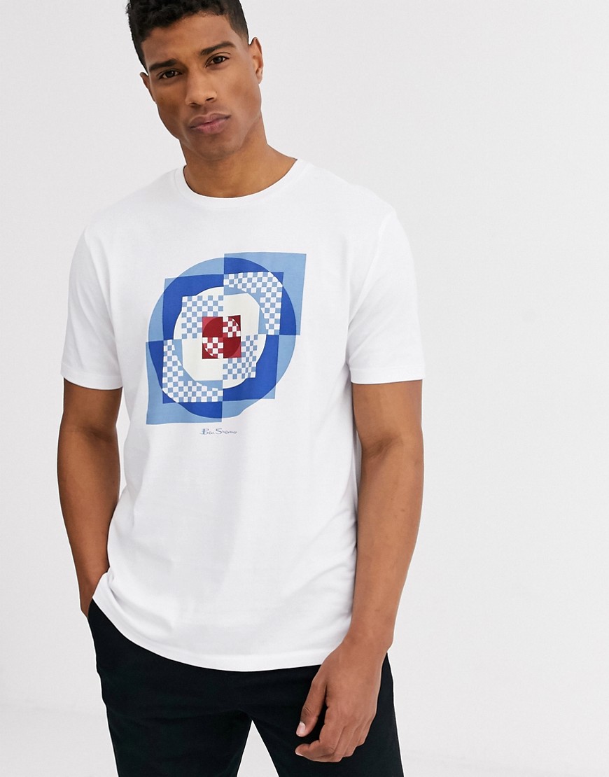 Ben Sherman – Square Target – T-shirt-Vit