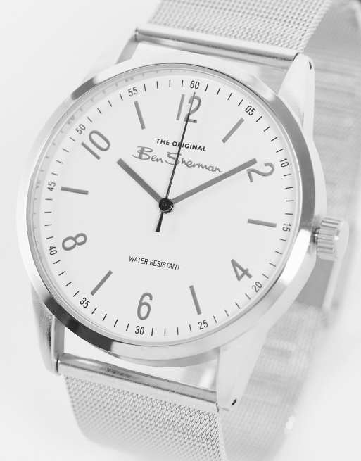 Ben sherman silver discount watch