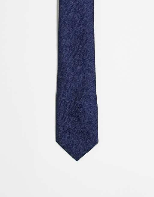 Ben Sherman - Stropdas met textuur in marineblauw