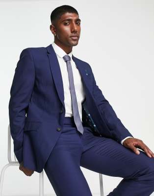 Ben Sherman suit jacket in dark navy - ASOS Price Checker