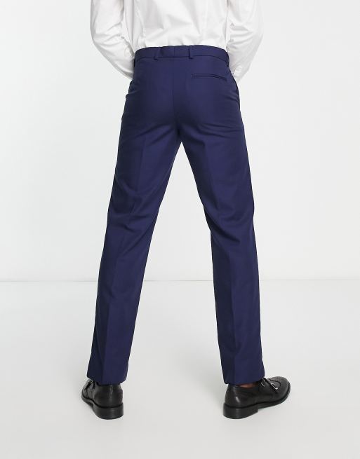 Ben Sherman suit trousers in dark navy ASOS