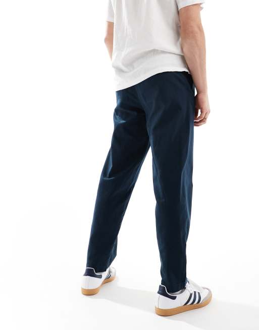 Ben Sherman – Svarta, avsmalnande, smala byxor i bomull-linnemix, 2 av 5