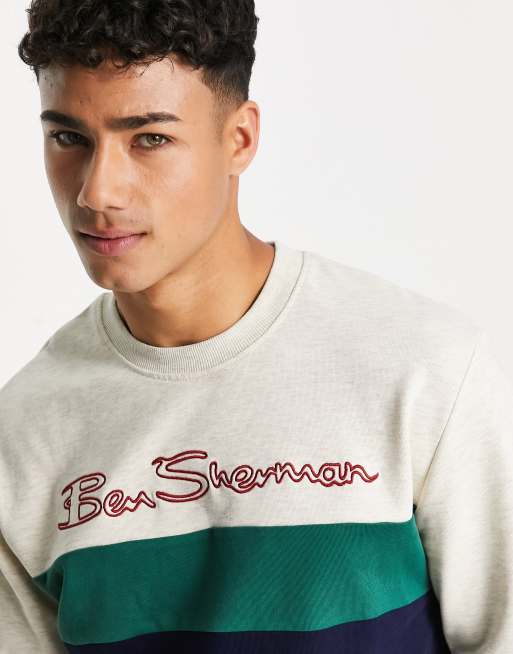 Ben Sherman sweatshirt in ecru