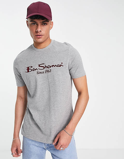 Ben Sherman - T-shirt met logoprint 