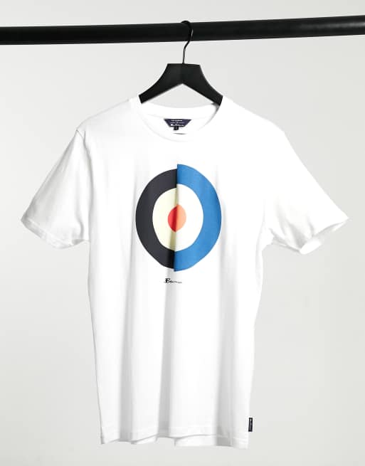 Ben Sherman - T-shirt met verticale schietschijf