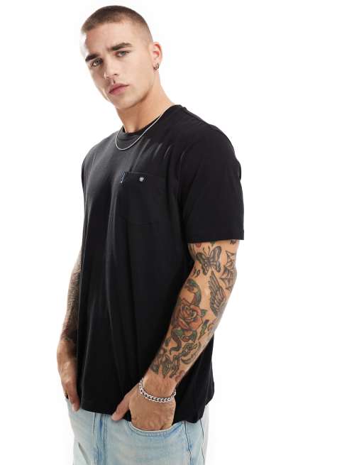 Ben Sherman - T-shirt met zak in zwart | ASOS