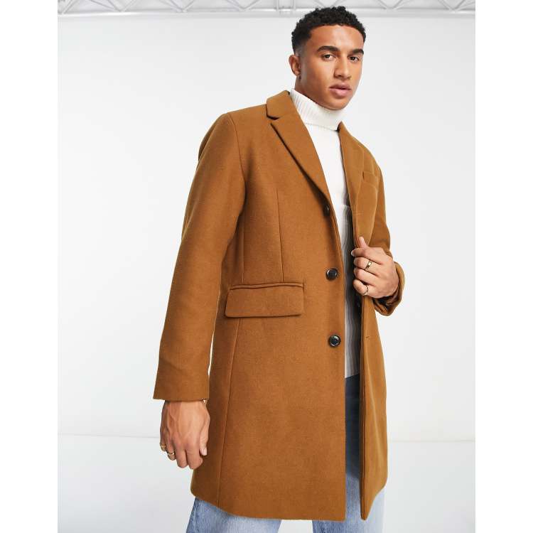 Ben Sherman tailored coat in camel ASOS