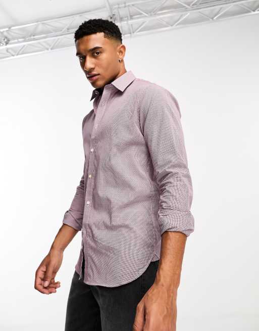 Ben Sherman - Ternet mørkerød skjorte