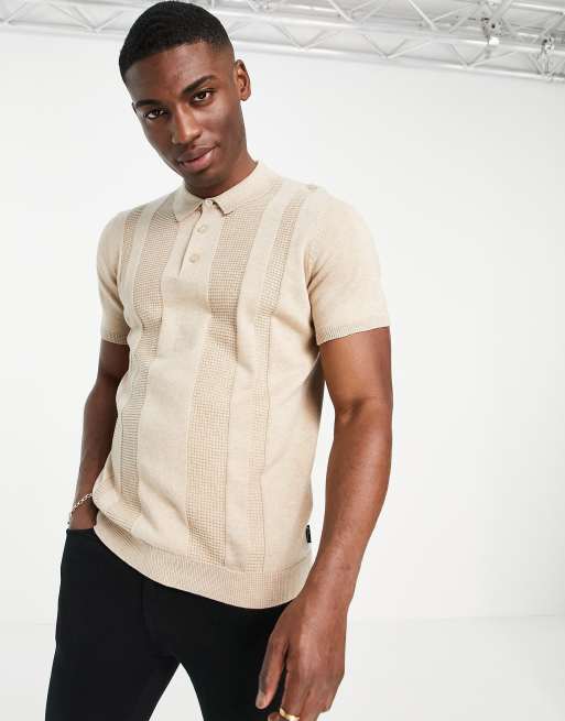 Ben sherman shop knitted polo shirt