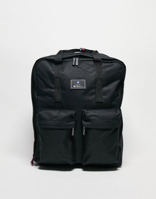 Ben Sherman top handle backpack in black
