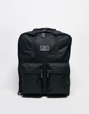 Ben Sherman top handle backpack in black