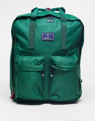 Ben Sherman top handle backpack in green