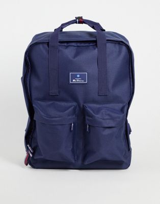 Ben Sherman top handle backpack in navy