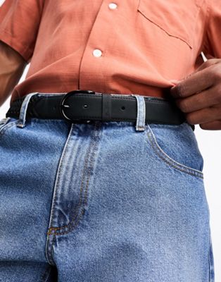 Ben Sherman Tranter leather plait belt in black - ASOS Price Checker