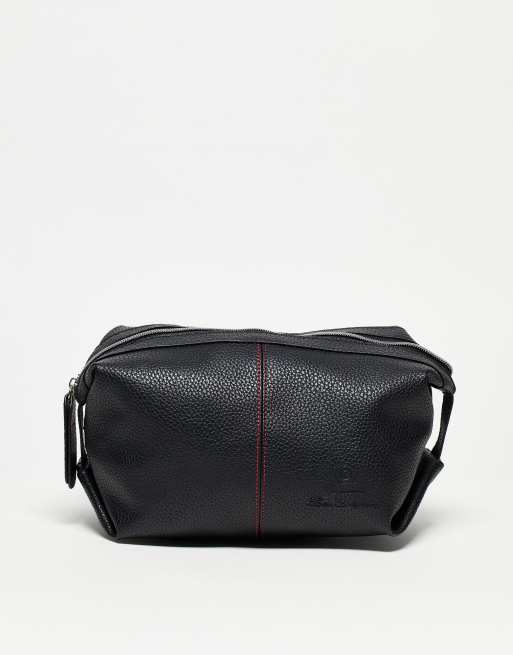 Ben Sherman - Travis - Trousse de toilette imitation cuir - Noir