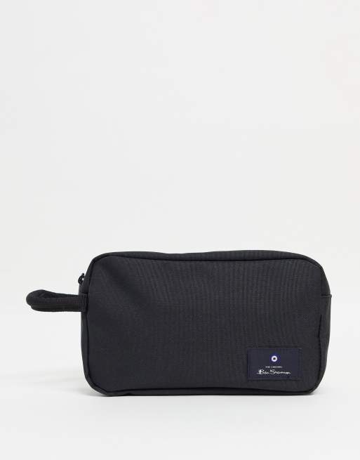 Ben Sherman utility wash bag in black