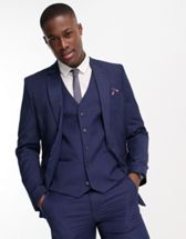 Harry Brown suit jacket in blue melange | ASOS