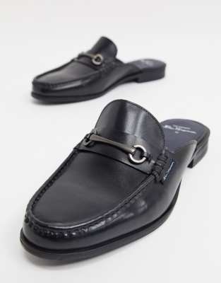 wide fit backless loafers
