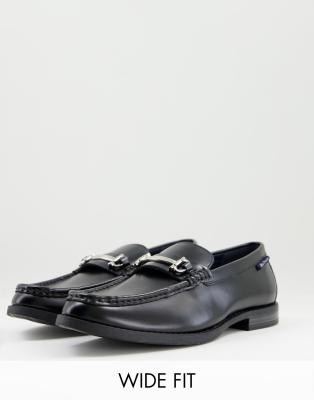 sherman gancini bit leather loafers