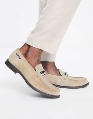 light beige loafers