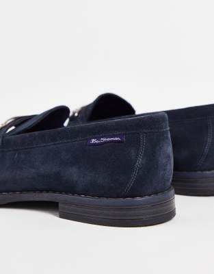 navy snaffle loafers