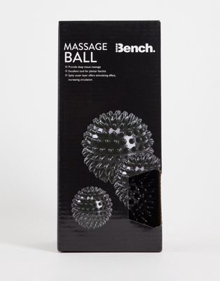 Bench 3 pack massage balls in black