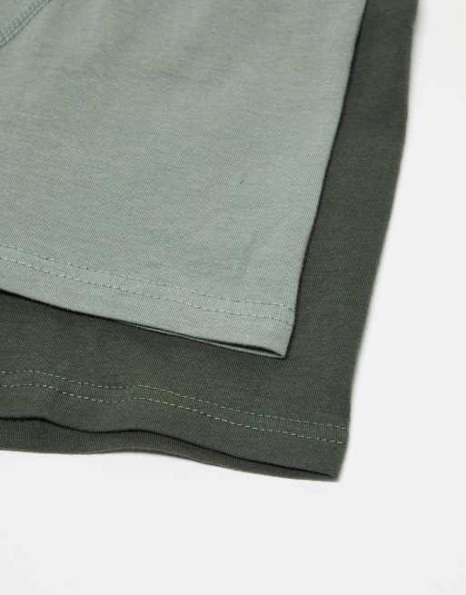 Bench 3 pack oversized logo boxers in khaki, 4 of 4