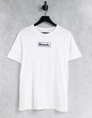 Bench – Baumwoll-T-Shirt in Weiß mit Logo - WHITE