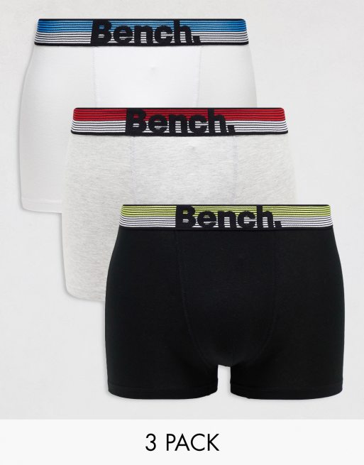 Bench Cadden – Flerfärgade trunks i jaquard med midjeband, 3-pack
