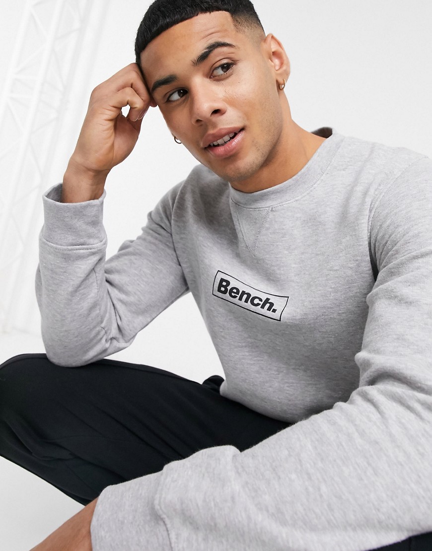 Bench - Combi-set - Sweatshirt met logo in grijs