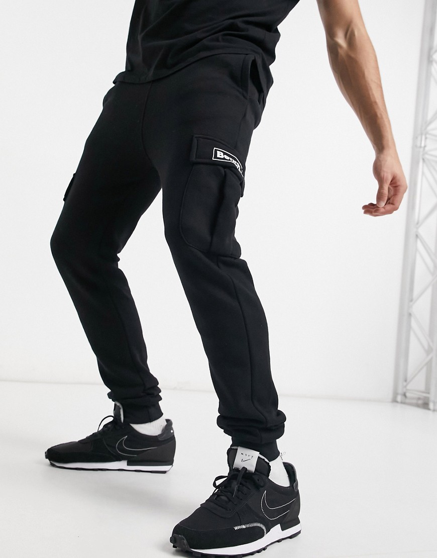 Bench - Combi-set utility joggingbroek met logo in zwart