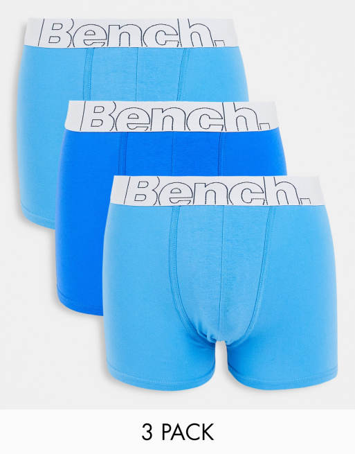 Bench - Confezione da 3 paia di boxer aderenti, colore blu