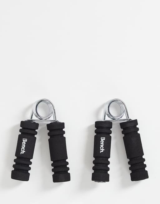 Bench hand grip trainer in silver